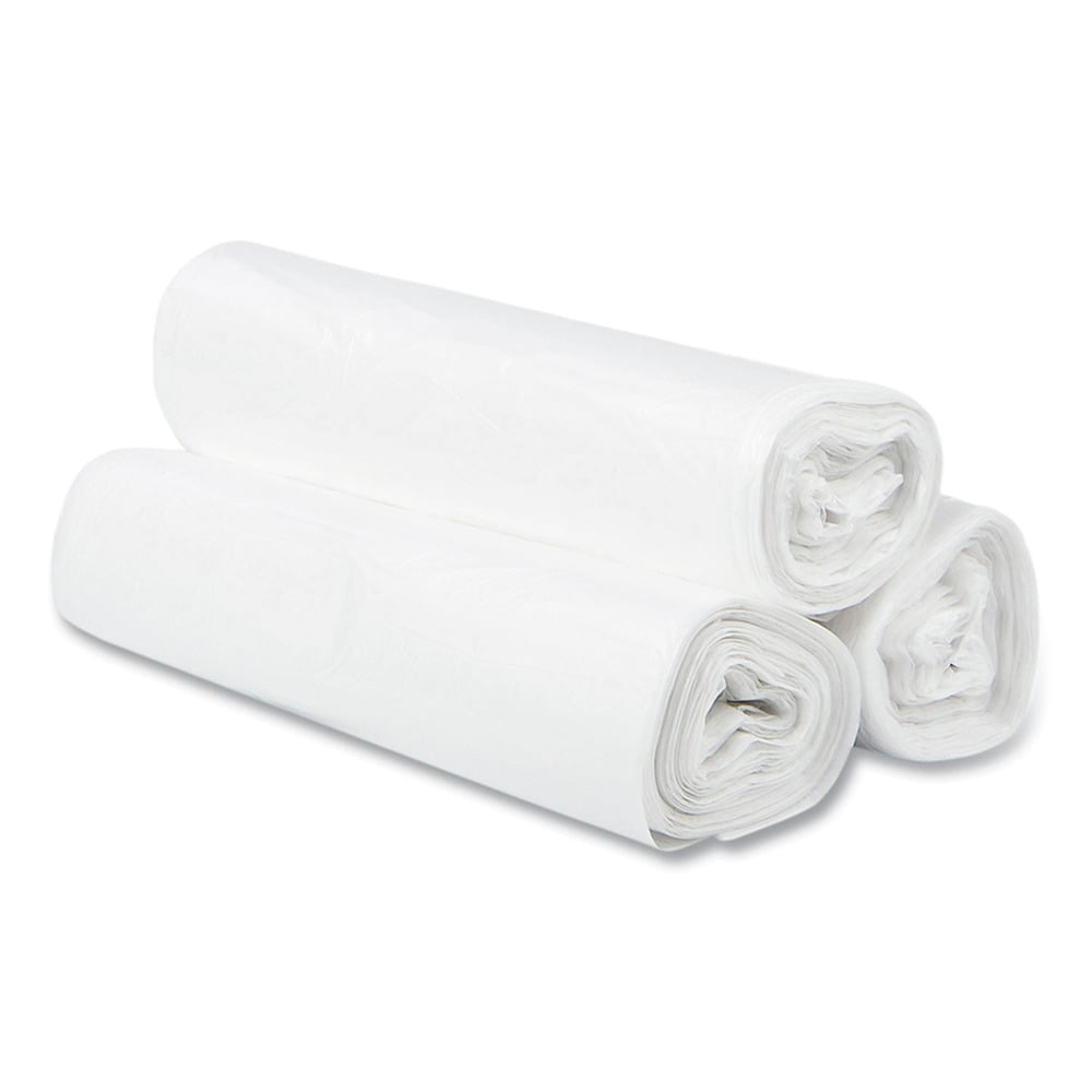 Inteplast Group High-Density Can Liner 30 Gallon Clear Garbage Bags, 25 Bags/Roll, 20 Rolls/Carton