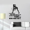 thumbnail image 3 of If You Really Want Something In Life You Have To Fight Quote Tennis Player Vinyl Wall Sticker Art Decal Boy Girl Kid Room Design Bedroom Tennis Sports House Home Wall Sticker Decor Size(10x8 inch), 3 of 3