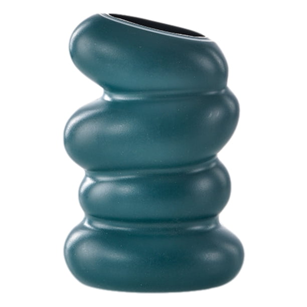 Florero Nórdico Espiral Maceta Plástico Estético para Sala