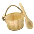 thumbnail image 3 of jicheng Sauna Wooden Bucket with Ladle Sauna Heater SPA Winter Sauna Accessories Set, 3 of 9