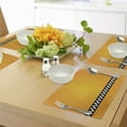 thumbnail image 4 of Ambesonne Modern Place Mats Set of 4, Yellow Cab Artdeco, Standard Size, Orange White and Black, 4 of 6