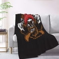 thumbnail image 2 of XMXT Flannel Warm Throw Blanket, Axe Skull Lumberjack Bedroom Decor Blankets for Bed Couch Living Room, 50 x 70 inches, 2 of 9