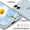 thumbnail image 4 of iPhone 11 Case, Phone Case iPhone 11, Slim Thin Cute Heart Silicone Design Shockproof Protective Soft Bumper Drop Protection Girls Women Boys Men iPhone 11 6.1" 2019 Cover, Light Blue, 4 of 14