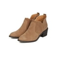 thumbnail image 5 of New Women Qupid Thrill-09 Faux Suede Pointy Toe Stacked Chunky Heel Bootie, 5 of 5