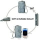 thumbnail image 4 of Cartera TFKGS de piel con bloqueo RFID de gran capacidad, azul, 4 of 9