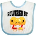 thumbnail image 3 of Inktastic Powered by Chicken Nuggets Boys or Girls Baby Bib, 3 of 4