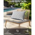 thumbnail image 4 of Pack of 4 Outdoor Lumbar Pillow Covers 12x20 Inch, Light Gray Waterproof Throw Pillow Covers Set, Minimalist Boho Abstract Ethnic Motifs Indoor&Outdoor Decorative Cushion Cases for Patio Porch Car, 4 of 7