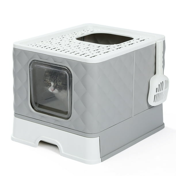 PAWZ Road Enclosed Cat Litter Box Large with Lid Drawer Type Easy to