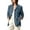 *Navy, variant on ClodeEU Women's Faux Suede Notched Lapel Long Sleeve Blazer Jacket,Casual Loose Work Coat ,Women's Plus L