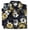 Black, variant on Monterey Club Men's Silk/Cotton Hawaiian Print Camp Casual Golf Polo Shirt #1508