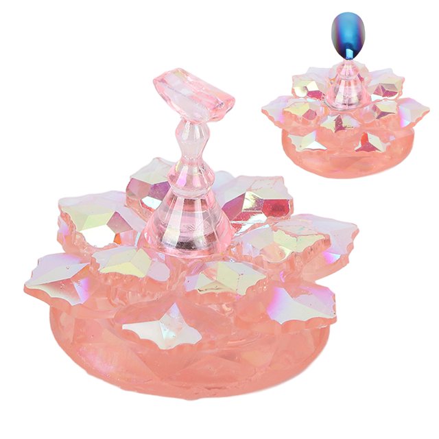 Soporte Magnético Para Exhibición De Práctica De Uñas Con Base De Loto, Soporte Para Puntas De Uñas Para Herramienta De Manicura Con Puntas De Uñas Postizas, Fácil De