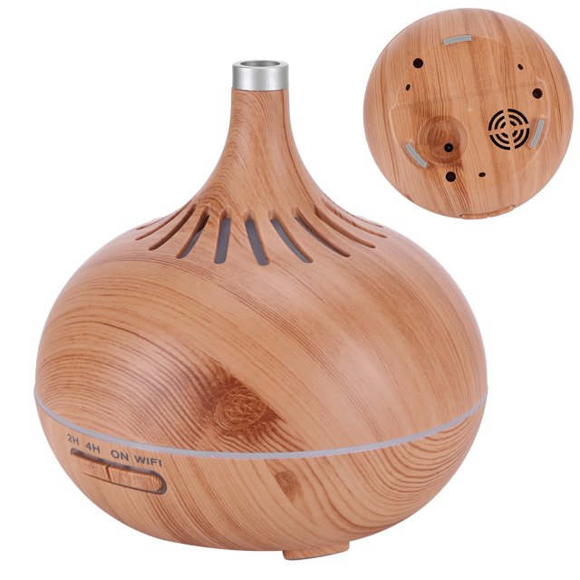 Humidificador de aromaterapia, difusor de aroma de 400 ml, humidificador de aroma con luz nocturna WIFI, difusor de aroma con control WIFI, rendimiento confiable