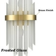 thumbnail image 4 of Modern Gold Wall Sconces 2-Light Frosted Glass Wall Light 2 Pack, 4 of 6
