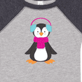thumbnail image 4 of Inktastic Cute Penguin, Penguin With Ear Warmers, Scarf Boys or Girls Baby Bodysuit, 4 of 5