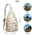 thumbnail image 3 of Waterproof Hiking Backpack Sling Bag for Women – Lightweight Crossbody Bags with Adjustable Strap, Multipurpose Chest Bag for Travel, Outdoor Adventures & Everyday Use – Boho Vintage Mushroom Design, 3 of 4