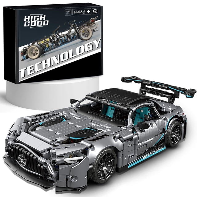 High Godo Racing Car Building Kit para adultos 1:14 Moc Super Sports Car Building Blocks Juegos de construcción Modelo de superdeportivo construible para niños Regalo o colección (1466 piezas)