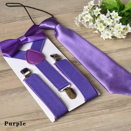 

Kids Suspender & Bow Tie Sets for Boys Girls Children Elastic & Adjustable