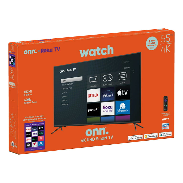 Øl ekskrementer konjugat onn. 55” Class 4K UHD (2160P) LED Roku Smart TV HDR (100012586) -  Walmart.com