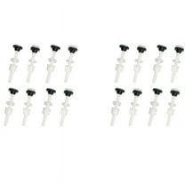 16 Pack Toilet Tank Plastic Bolts M10 to Bowl Bathroom Repair Kits Screws and Seal Set Pan Head