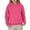 Hot Pink, variant on Plain Hoodies for Kids Fall Winter Long Sleeve Casual Basic Hooded Sweatshirt for Boys Girls Children Pullover Tops