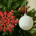 thumbnail image 4 of Miluhome 120pcs Red Christmas Ornaments Shatterproof Vintage Glitter Christmas Tree Assorted Hanging Balls Xmas Decorations, 4 of 5