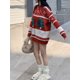 thumbnail image 5 of Suéteres holgados y cómodos para mujer, suéteres casuales con lindo estampado de árbol de Navidad, suéter cálido de manga larga, prendas de punto para otoño e invierno, ropa de calle, 5 of 5