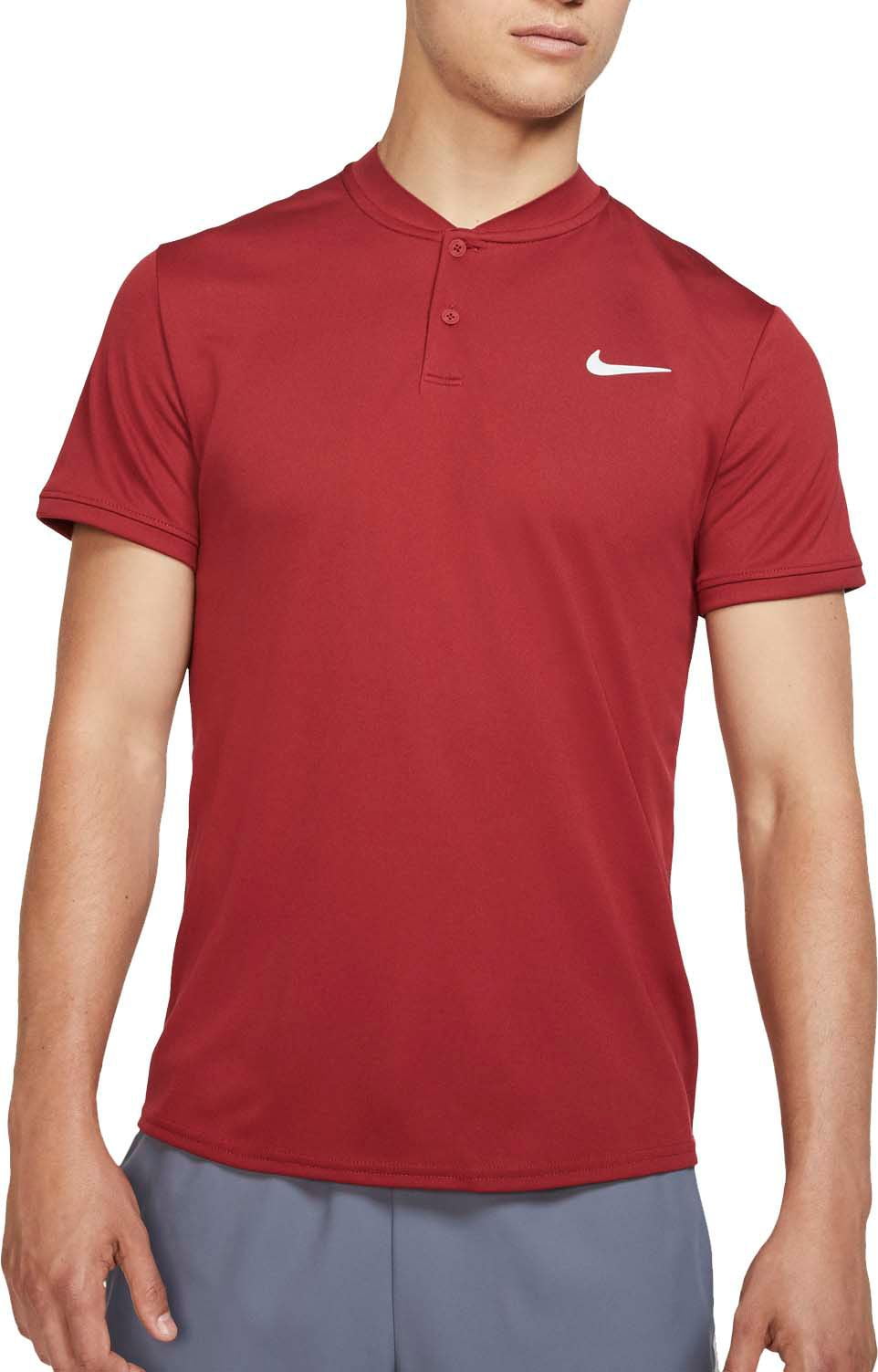 nike men's court dry blade tennis polo