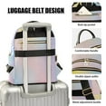 thumbnail image 3 of FORMRS Mini Backpack Purse for Women Quilted Travel Daypack Casual Shoulder Bag, Pink Wavy Striped, 3 of 7