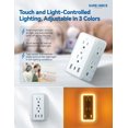 thumbnail image 3 of Power Strip SUREANCE de 6 salidas con luz nocturna y 3 puertos USB 1050J, 3 of 7