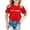 Red, variant on YAYUBA 2t Baby Shirt Girl Graphic T-Shirts Crew Neck Back To School Short Sleeve Tee for Toddler Fashion Casual Tee Tops Preppy Toddler Clothes for Girls, 8-9 Years, Red