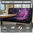thumbnail image 4 of XYZCANDO Beautiful Butterfly RV Dinette Cushions Stylish Camper Decor Universal RV Dinette Cushion Covers for Women Bench Seat Cover Stretchable Cushion Covers for Couches Purple, 4 of 7