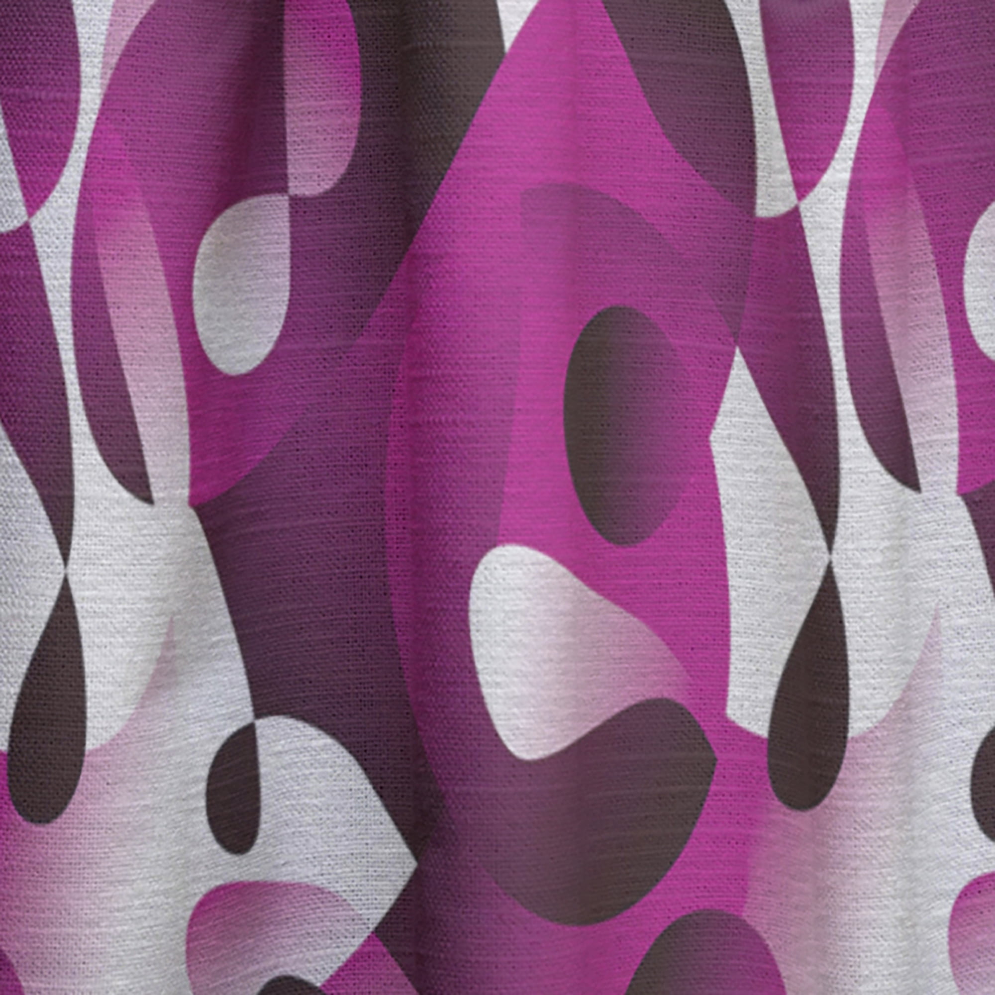 Designart 'Abstract Retro Pattern Design VI' Mid-Century Modern Curtain Panel