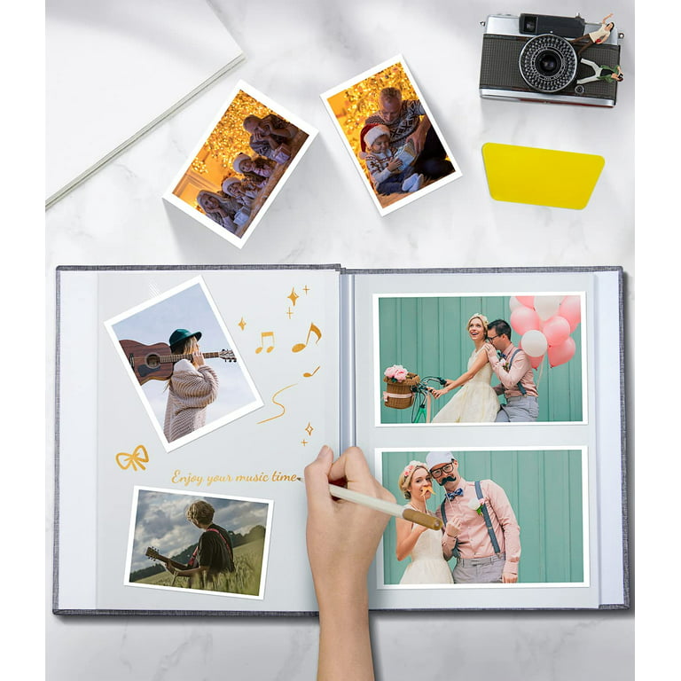 Photo Album With Sleeves for 40-400 4x6 Photos, Velvet Slip in Photo Album  for 10x15cm Photos 
