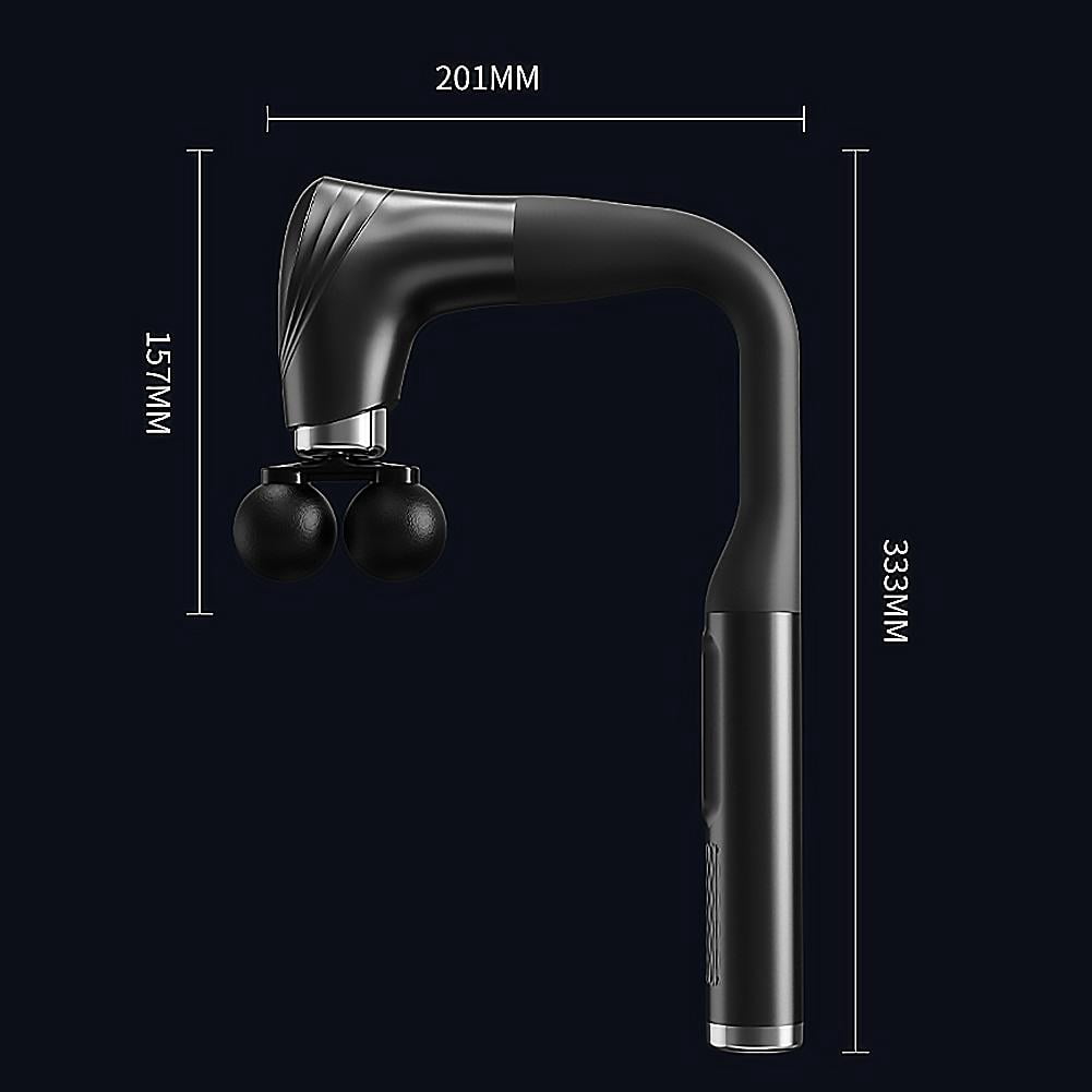 Massage Gun with Upgraded Extension Handle, U-Shaped Massage Gun Hot Compress Fitness Deep Tissue, Back Massager, Muscles/Neck/Shoulders/Waist/Legs Massager Portable for Pain Relief