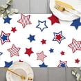 thumbnail image 3 of SUNOLIFE 4th of July Gnome Table Runner,independence Day Patriotic Table Covers Decoration for Kitchen Dining Party 13 x 60 Inch, 3 of 4