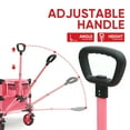thumbnail image 6 of Sunula 440LBS Collapsible Wagon Foldable Beach Wagon 300L Large Capacity Folding Heavy Duty Utility 600D Oxford Fabric Garden Cart with All-Terrain Wheel Cup Holder for Shop Camp Handle Outdoor, Pink, 6 of 8