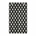 thumbnail image 1 of Geometric Hanging Pocket Organizer, Curved Shapes Inspired in Oriental Style Traditional Architecture, Printed Polyester Storage Bag with Pockets, 21" x 31", Charcoal Grey and Ivory, 1 of 2