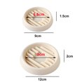 thumbnail image 2 of 3PCS Durable Pp Resin Round Flower Pot Drain Tray Succulent Flower Pot Breathable Base White-S, 2 of 6
