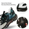 thumbnail image 7 of Gradient Peacock Feather Walking Shoes for Men Woman Lightweight Tennis Fashion Elastic Sports Shoes Cushion Basketball Shoes, 7 of 7