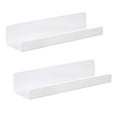 thumbnail image 4 of Estantes De Pared Flotantes De Acrílico De 2 Piezas Estantes De Repisa De Pared Modernos Para Dormitorio Blanco, 4 of 8