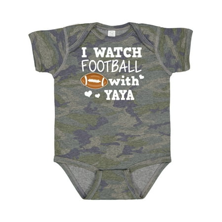 

Inktastic I Watch Football with My Yaya Gift Baby Boy Bodysuit