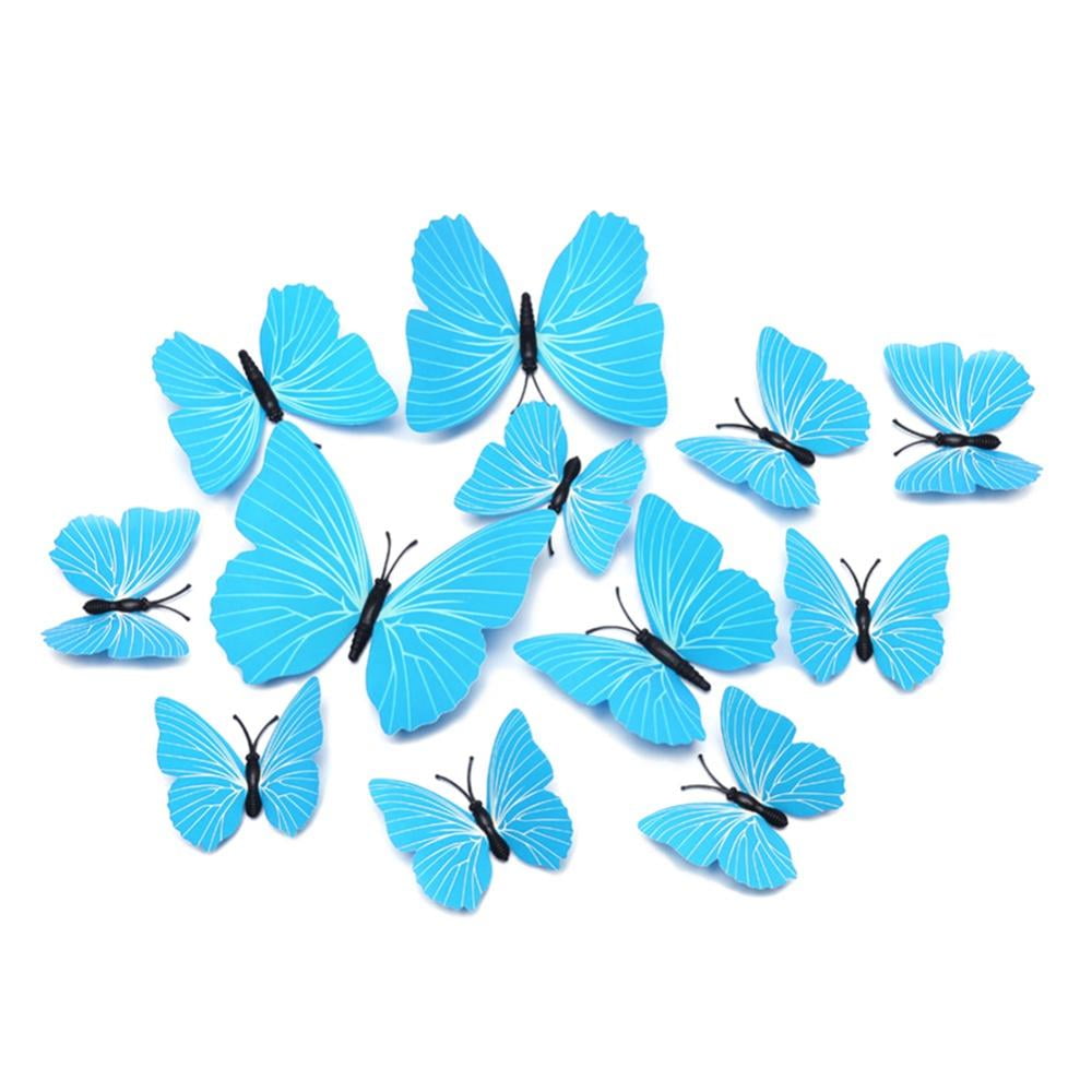 12 PCS Butterfly Refrigerator Butterfly Wall Decor Strong