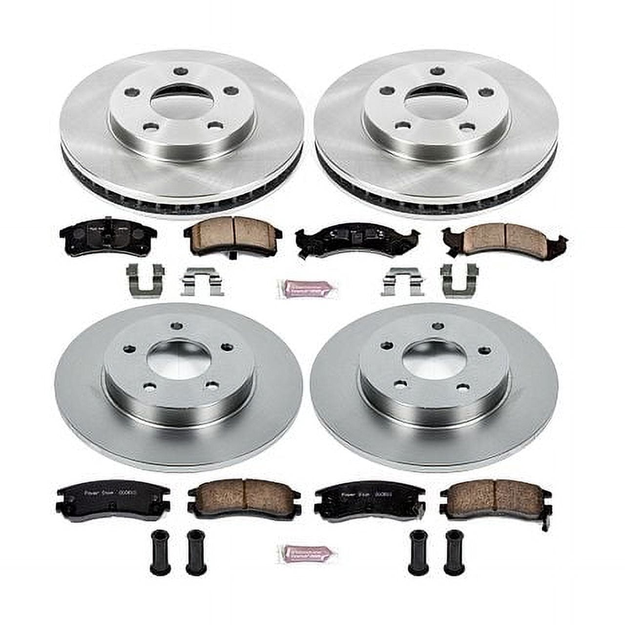 PowerStop Front and Rear Stock Replacement Brake Pad and Rotor Kit Fits: CADILLAC Select Models KOE2763
