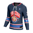 thumbnail image 2 of Men's ProSphere Navy John Cena Final Match Fashion Hockey Jersey, 2 of 3