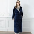 thumbnail image 1 of Camisón de franela de otoño e invierno más pijama largo acolchado de terciopelo para parejas para hombres ropa de hogar linda para mujeres, 1 of 6