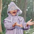 thumbnail image 6 of UACY Kids Raincoat for Boys Girls, Waterproof Rain Jacket with Hood for School & Outdoor Play (Purple, 6-9 Years), 6 of 7