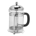 thumbnail image 2 of Cafetera de cristal de acero inoxidable con prensa de café de 800ml, cafetera con techo de bolas de acero unido, 2 of 5