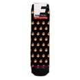 thumbnail image 4 of Function - Fire Flame Lit AF Blaze Heat Emoji Emoticon Pattern Black Fashion Socks Dope, 4 of 4