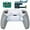 Rubberized White Gray, variant on eXtremeRate RISE Plus MAX Back Paddles Kit with Clicky Trigger Stops & Rubberized Grip for PS5 Controller BDM-010 020, Remappable Back Buttons Kit for PS5 Controller - Black - NO Controller