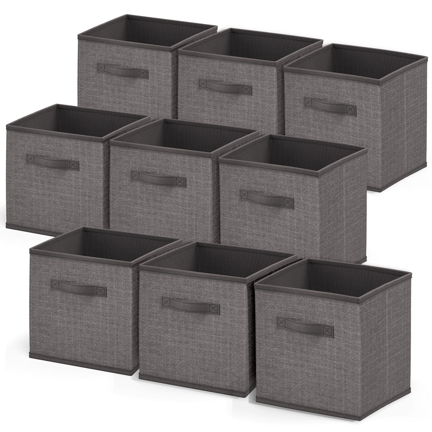 Clara Clark Cube Storage Bins, 11" Cube Storage Organizer, 9 Pack.